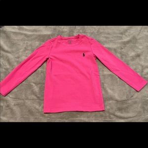 Polo Ralph Lauren Pink Long Sleeve Little Girls Size 4
